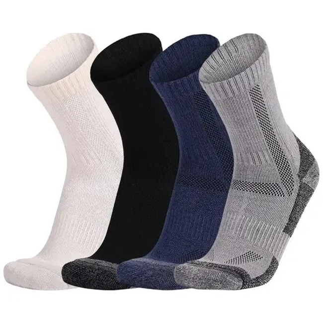 Newest Custom Logo Adult Merino Wool Moisture Wicking Outdoor Sport Socks