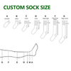 Custom Grip Socks Protector Calf Compression Breathable Shin Guards Soccer Sleeve