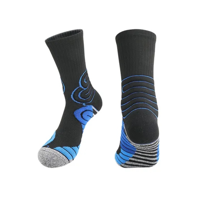 Gy9-3372L Code #MID-Calf Sports Training Basketball Socks for Adults