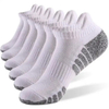 Custom Ankle Athletic Running Socks Cushioned Breathable Cotton Low Cut