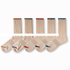 Top Quality Japanese Heavy Combed Cotton Breathable Anti odor Socks Unisex Four Seasons Casual N Chunk Thread Knitted Crew Socks