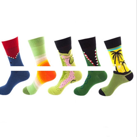 Durable Promotion Animal socks Wholesale crew socks same pattern sets novelty funny men cotton socks