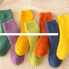 Hot seller sleeping socks autumn winter white velvet warmth thick towel socks boys cotton crew socks
