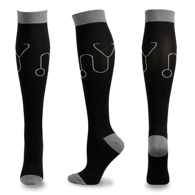 Compression Low Price Custom Unisex Wholesale Cotton Over High Sport Socks