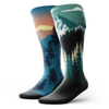 Custom Printed 20-30 Mmhg Knee High Sport Stocking Compression Socks