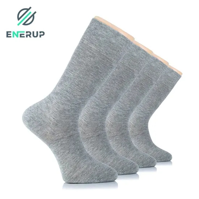 Enerup Athletic Wear-Resisting Women & Men Copper MID-Calf Business Socks