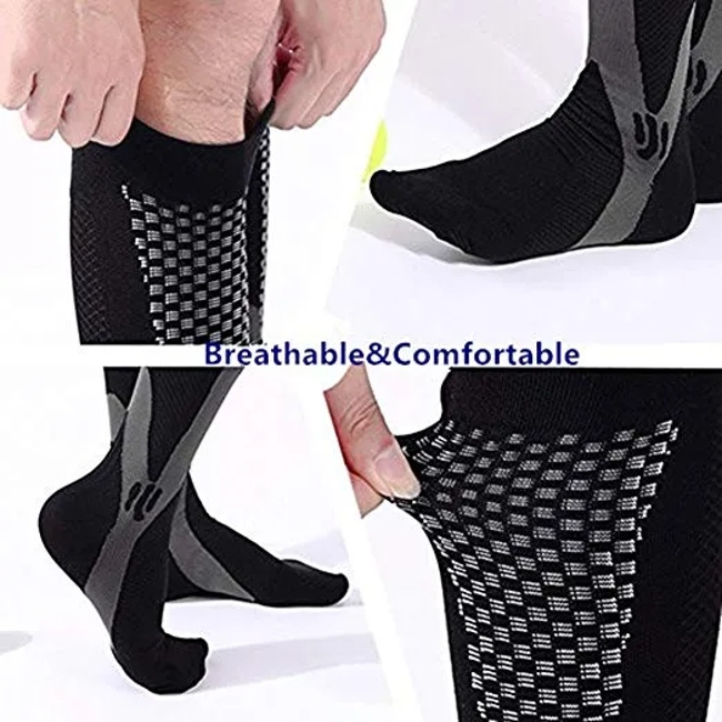 Compression Socks Men Women Running Athletic Medical Pregnancy Nursing Outdoor Travel Football Breathable Adult Sports Socks