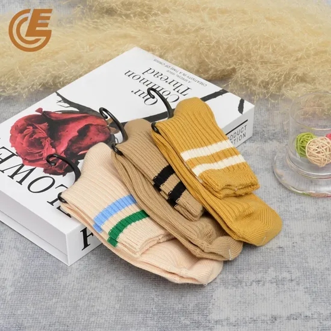 Qlm-119-3 Autumn Winter Custom Design Ribbed Compression Running Socks