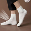 Soft Solid Color Jacquard Ankle Mens Cotton Bamboo Business Basic Socks Factory
