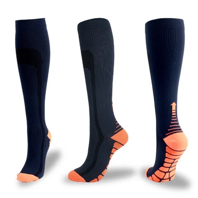 2024 High Quality Unisex Solid Color High Professional Compression Socks Custom Design Logo Socks for Man and Woman