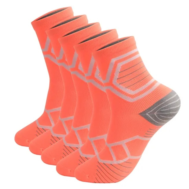 Custom Men Cotton Cushion Compression Running Ankle Crew Sports Socks