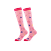 Full Color Crew Socks Casual Nylon Elastic Knee High Compression Socks for Nurses