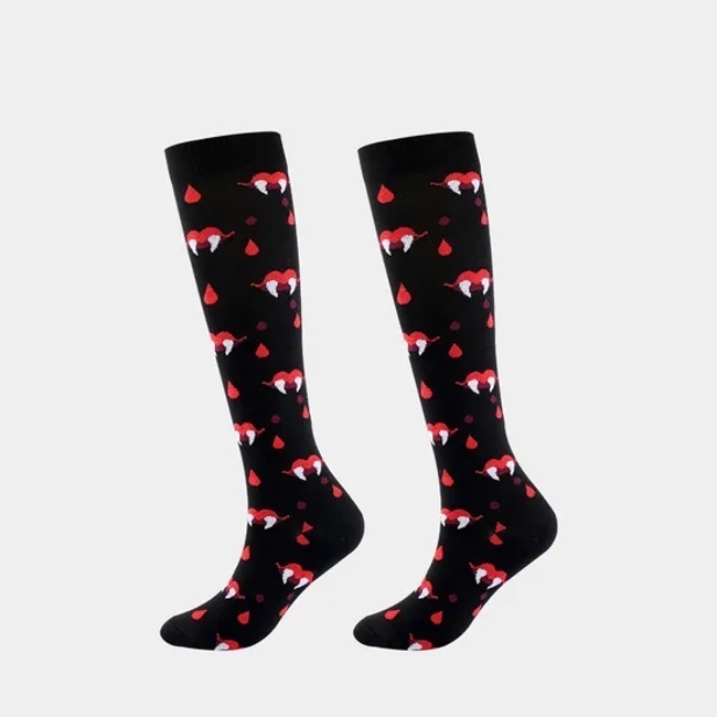 Holiday Sports Compression Socks for Halloween Fun and Comfort