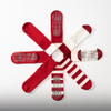 Affordable Option Red Sports Socks Cotton Mid-tube Bottom Professional Non-slip Silicone Indoor Fitness Socks Gym Dance 