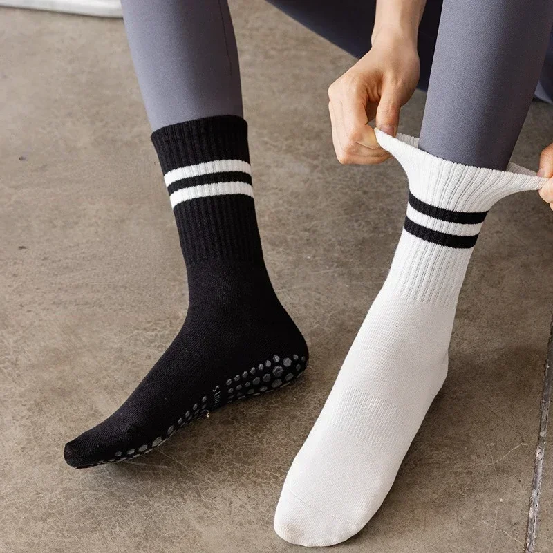 wholesale prices Women Anti-Slip Sock trampoline Yoga Sock Cotton Breathable Short Socks Elasticity Sport Boy Girl Outside 