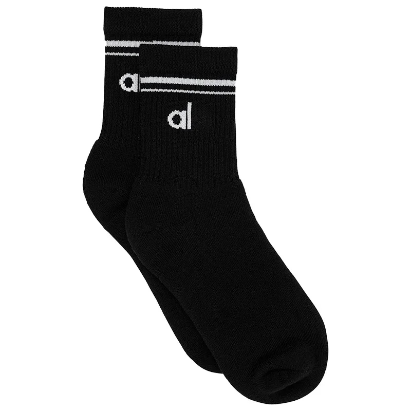 high-value buyer Women's AL Retro Cotton Yoga Sports Sock Medium Long Socks Pilates Fitness Sports Four Seasons Socks for Yoga 
