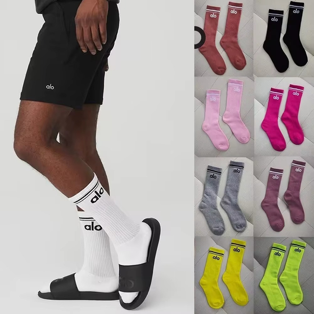 retailer Cotton Yoga Long Socks Unisex Breathable Sweat Absorbing Sports Stockings Pilates Fitness Sports Four Seasons 