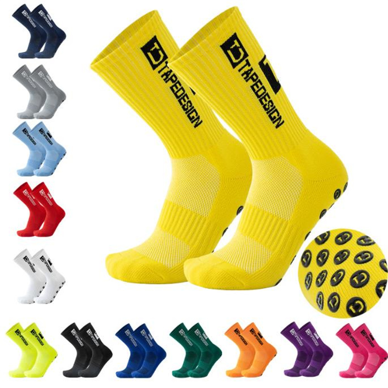 customizable Anti-slip Soccer Socks Women Men Outdoor Sport Grip Football Socks Yoga 