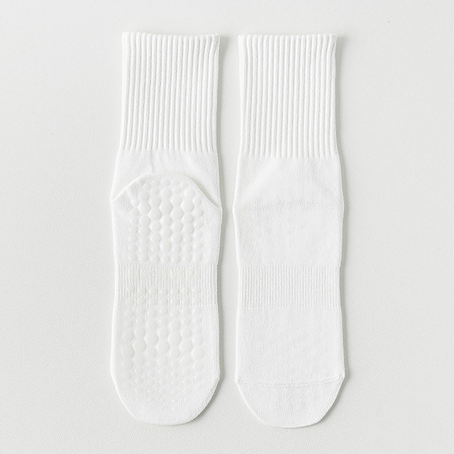 Popular Item Socks pcs Cotton Solid Breathable Mid-calf Color Yoga Striped Anti-slip Sports Socks Pilates Socks Dance Fitness 