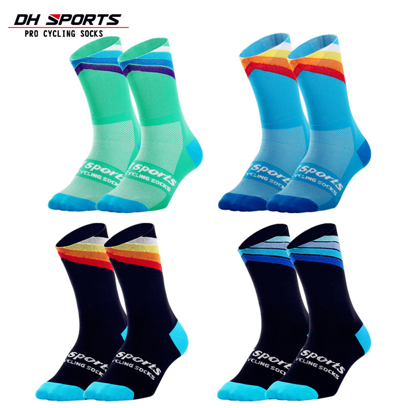 discreet shipping DH SPORTS Professional New Cycling socks Running Sock Athletic Champion Mens Crew Sprint Hosiery Loafer 
