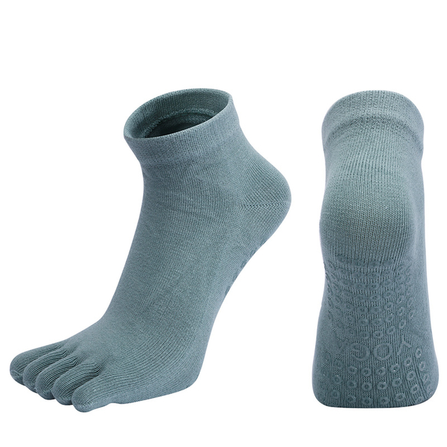 Domestic Brand Women Breathable Pilates Socks Anti-Slip Five Toe Yoga Socks Quick-Dry Cotton Ladies Ballet Dance Elasticity 