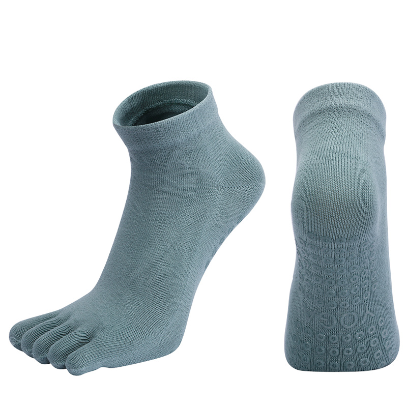 Domestic Brand Women Breathable Pilates Socks Anti-Slip Five Toe Yoga Socks Quick-Dry Cotton Ladies Ballet Dance Elasticity 