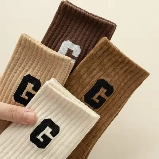 Free Designer Sokken Calcetines Sock-Stocking Happy Funny Custom Sock Logo Crew White Women Men Cotton Yoga Pilates Sports Custom Socks
