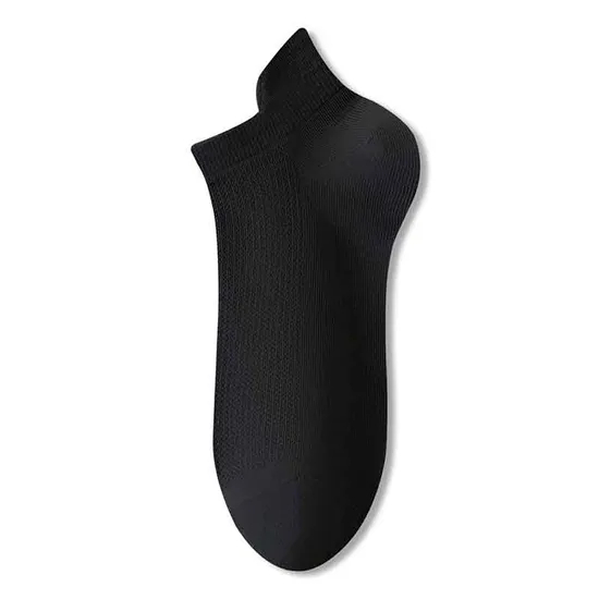 Custom Breathable Cotton Yoga Socks with Non-Slip Grip Men′s Pure Cotton Thin Boat Socks 7A Antibacterial, Deodorizing and No Heel Drop