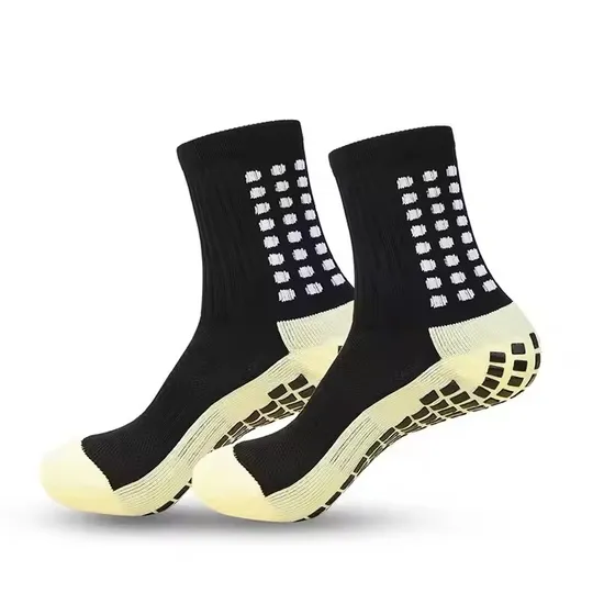 in Stock Basketball Sports Men Running Thick Anti Slip Athletic Custom Logo Grip Towel Bottom Football Soccer Socks