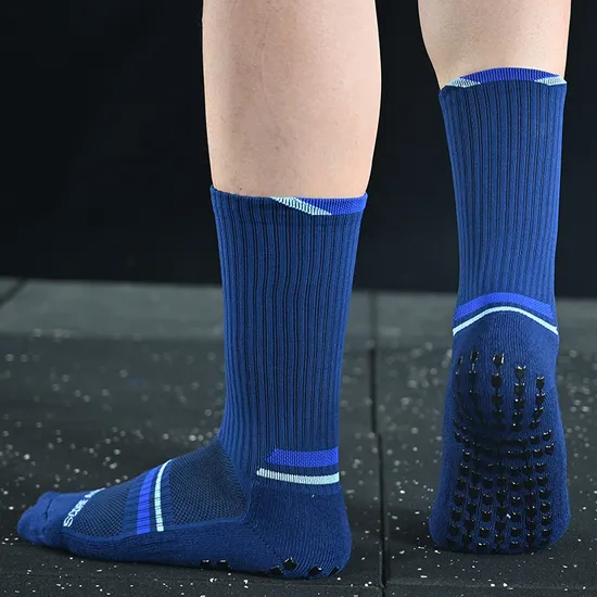 Customized Sport Football Tape Grip Socks Custom Logo Knitted High Quality Soccer Football Socks