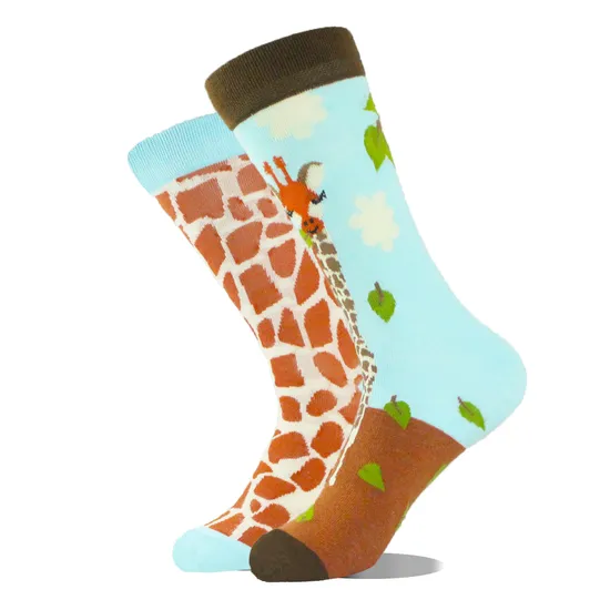 Unisex Funny Mismatch Socks for Gifts Hipster Design Ab Cotton Socks