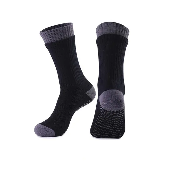 Custom Colorblocked Double Layer Non-Slip Dotted Yoga Socks