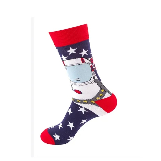 Custom Multi-Style Business Men Crew Happy Funny Crazied Colorful Socks
