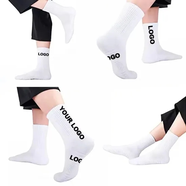 Top Quality Classic Sokken Calcetines Custom Pilates Sock-Stocking Men Women 100% Cotton Daily Sports Fashion Crew Socks