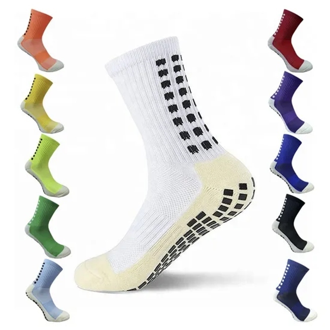 Wholesale Sport Unisex Men Women Soccer Football Non Slip Grip Crew Cotton Socks