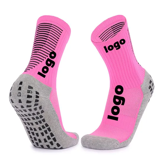 Sports Sustainable Colorful Non Anti Slip Soccer Athletic Mens Custom Logo Youth Football Grip Socks for Man and Woman