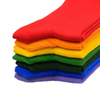Custom Logo Cotton Knitted Sports Crew Socks for Youth Low MOQ Training Running Athletic Socks with Bottom Logo Position