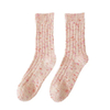 Custom Cross-Border Exclusive Ins Tide Solid Color Thick Line Socks