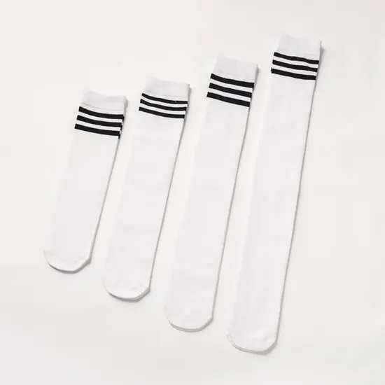 High Quality White Black Wholesale School Cotton Socks