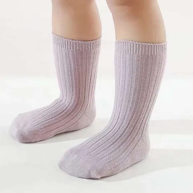 Custom Logo Autumn Winter Kids Warm Toddler Baby Socks
