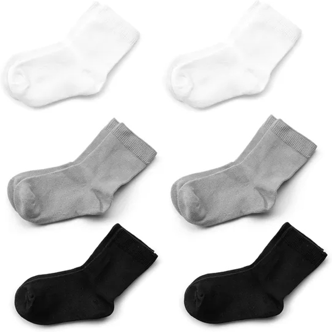 Bamboo Stretch Kids Ankle School Kids Crew Socks Breathable Boy Girl Baby Socks