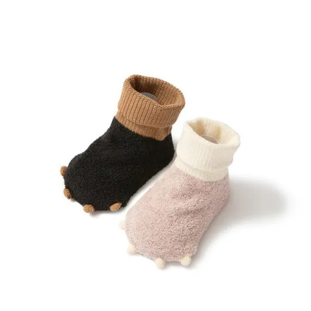 Three Dimensional Non Slip Floor Socks Reinforced Warm Children Baby Shoes and Socks