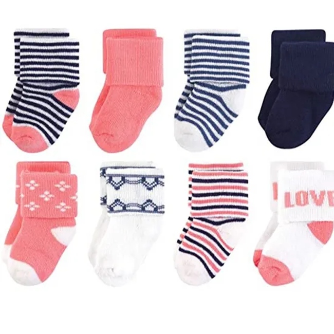 Can Custom Logo Baby Soft Baby Kids Custom Logo Knitted Socks