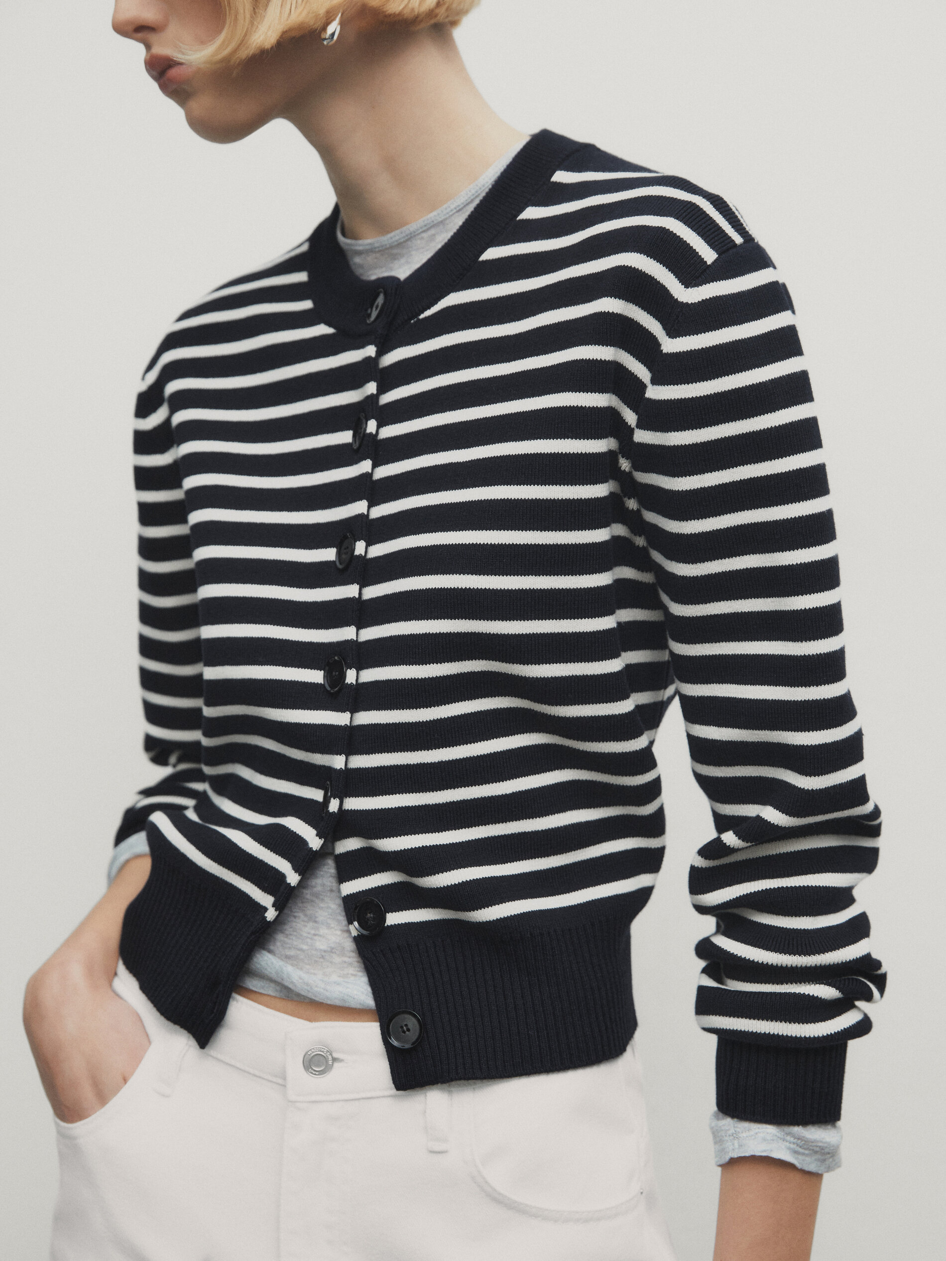 dropshipping Ethereal MD massidutti spring new style of women s casual commuter style striped slim fit crew neck sweater 