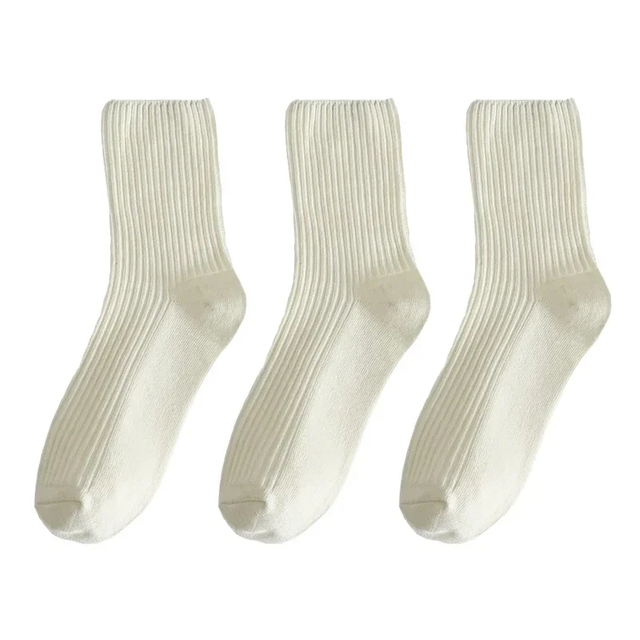 handmade Lot Winter women Socks Cotton Warm Retro Crew Tube Coffee Loose Korean Long Cute Fashion Hajuruku Black White Thermal 