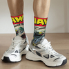  Autumn Winter Fashion Unisex Jaws Edition Comic Book Cover Socks Non slip Basketball 