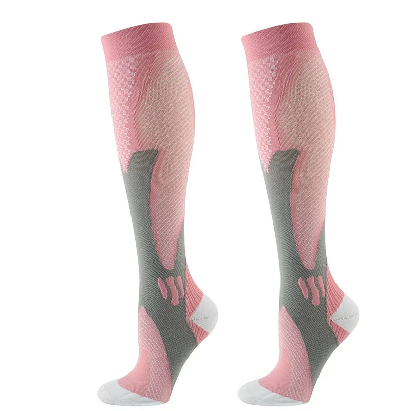  Compression Socks For Men Women Running Football Basketball Natural Hiking mmhg Sports Socks Gym Medical Varicose 