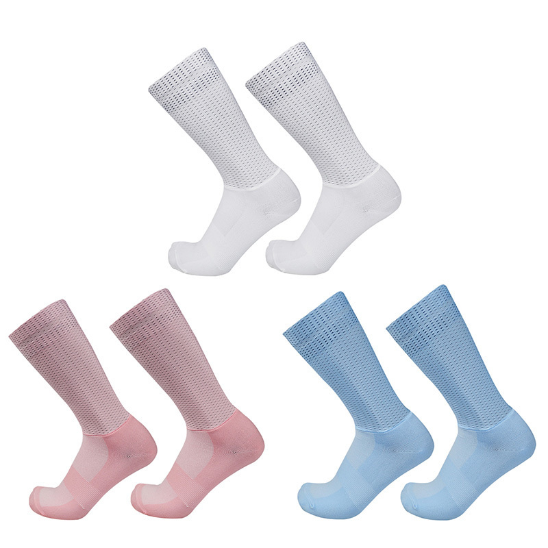 large-scale procurement New Bike Summer Aero Cycling Socks Silica Gel Non slip Breathable Pro Racing Sports Socks women 