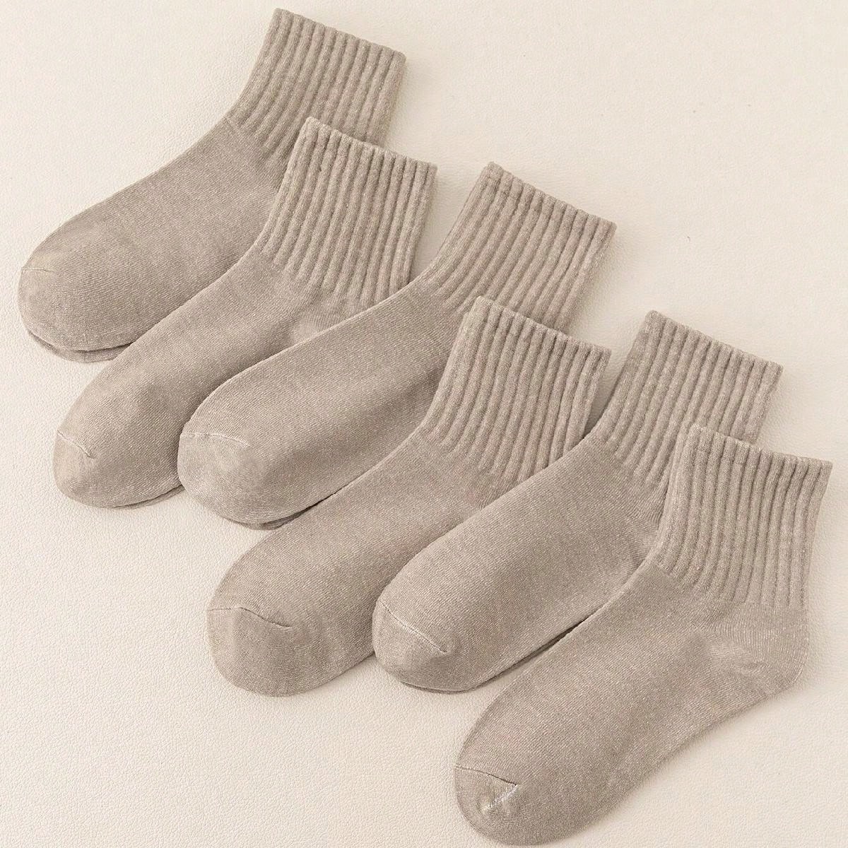New Product Unisex Casual Socks Solid Fashion Versatile Socks Breathable Comfy Crew Sock Casual Sports Socks For 