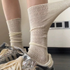 Innovation Sweet White Pile Socks women Mesh Hollowed Out Thin Nylon Silk Retro Flower Lace Socks Ladies Transparent Crew 